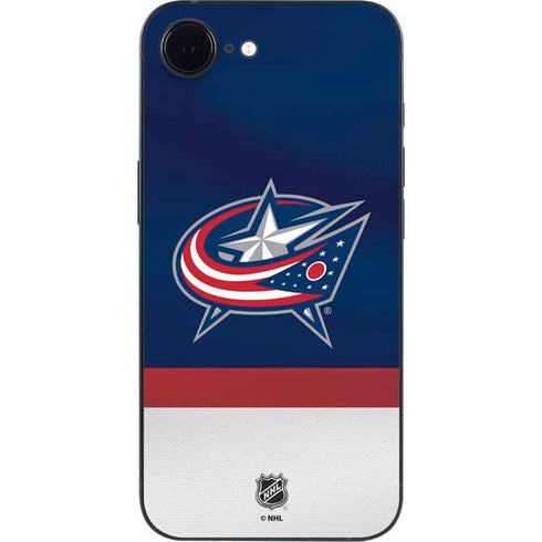 NHL Columbus Blue Jackets Alternate Jersey iPhone 16e Skin